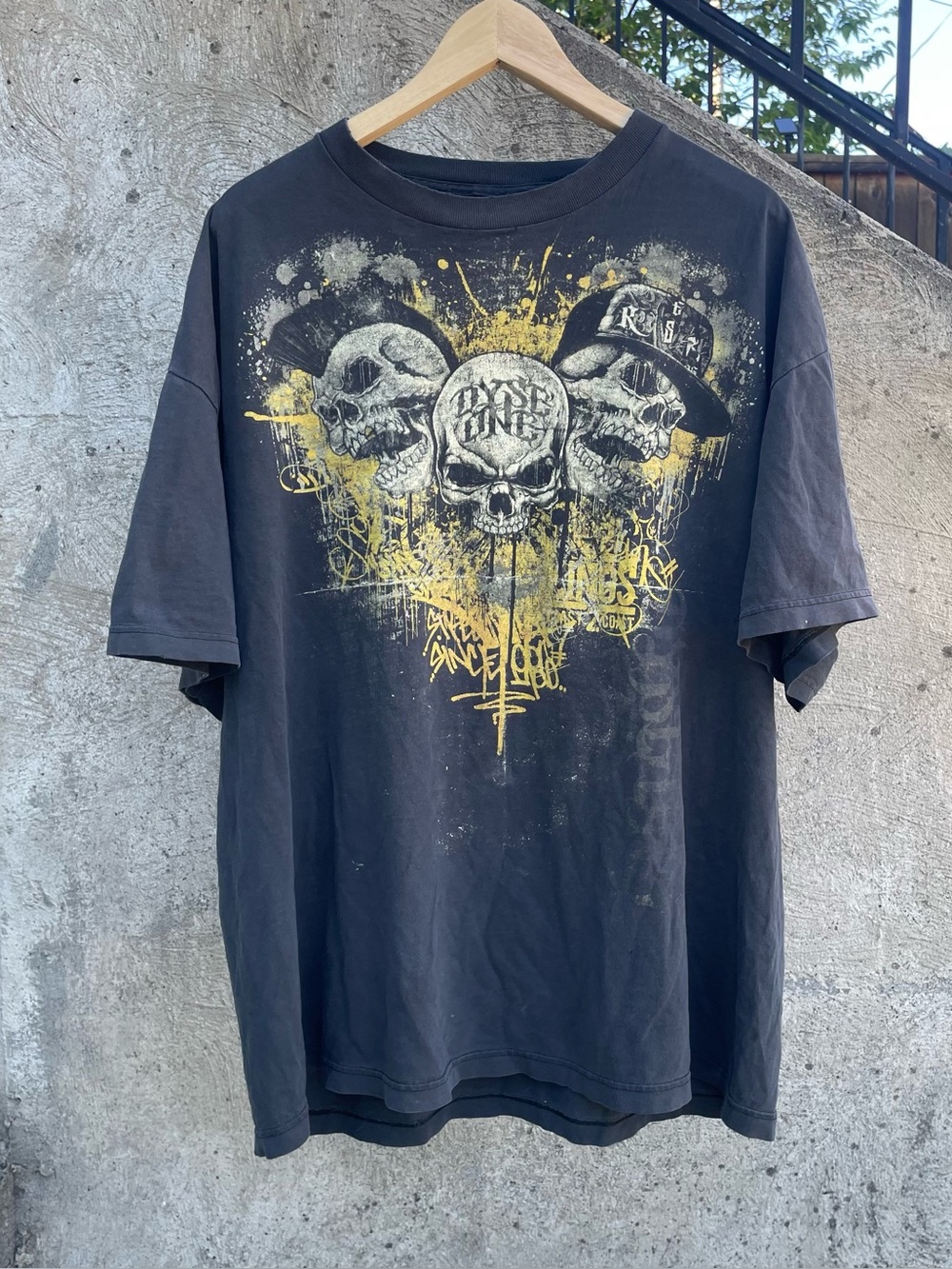 Y2k Dyse One skull graphic tee size 2XL